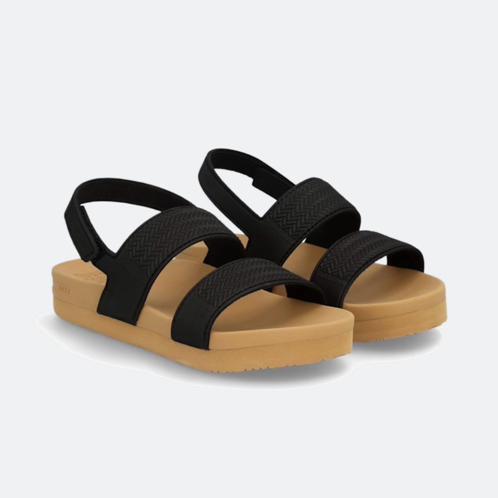 Reef Water Vista Black and Tan Sandals for Kids NWOT